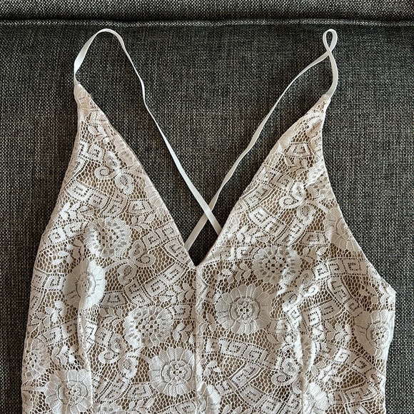 Windsor one piece body suit, lace/tan. Size large. Worn one time. - Picture 2 of 5